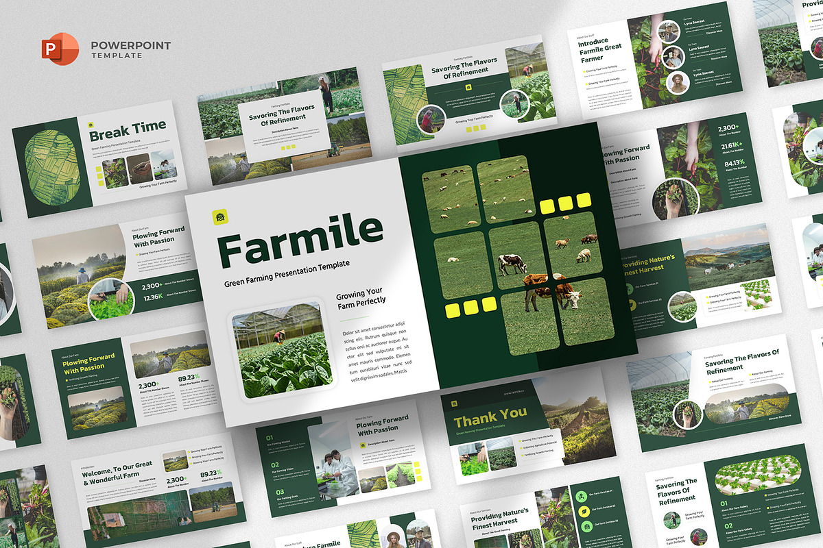 Farming Agriculture Powerpoint, a Presentation Template by fluffstudio (Photo 1 of 4)