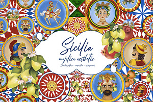 Sicilia. Majolica Aesthetic.