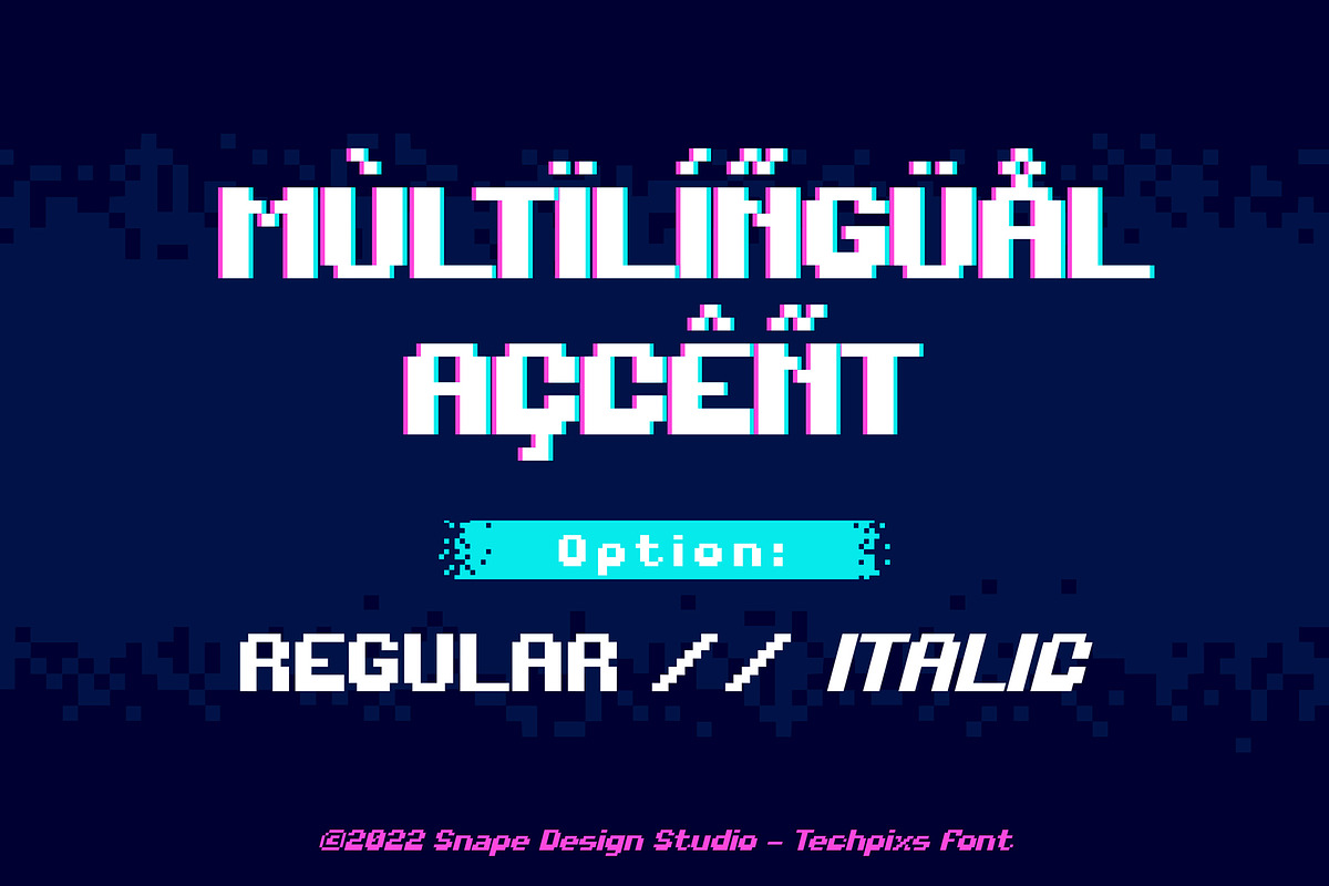 Techpixs - Pixel Font