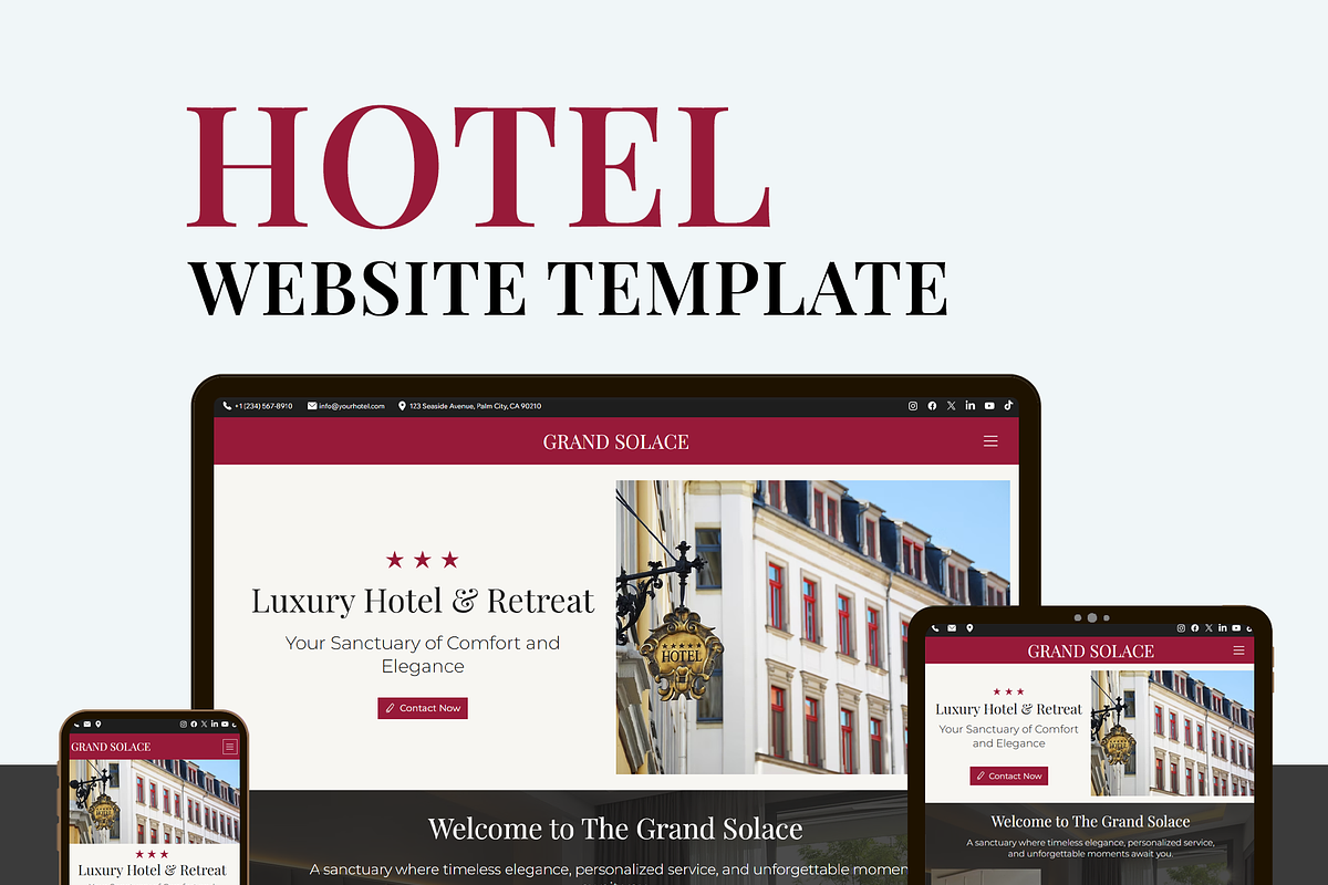 Hotel - Wix Studio Website preview 2