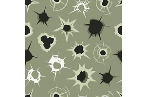 bullet holes pattern. gunshot dots, a Texture Illustration by Multigon