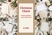 Christmas Festive Greeting Card, a Product Mockup by Maria S. Studio (Thumbnail 1 of 5)