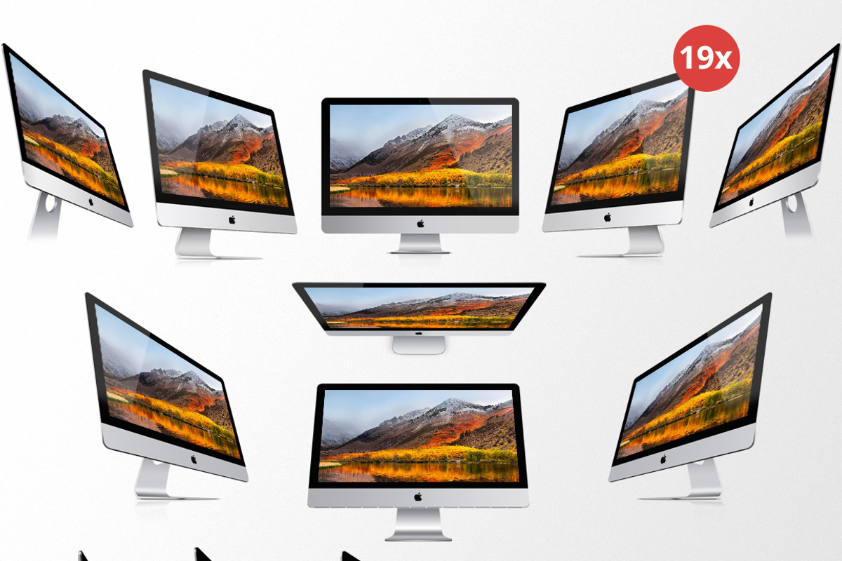 iMac Pro and iMac Mockups, a Mac Mockup by RadekBroz (Photo 8 of 8)