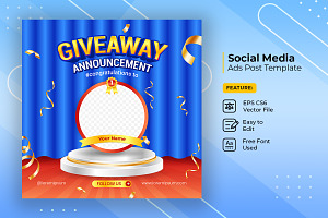 Giveaway winner announcement