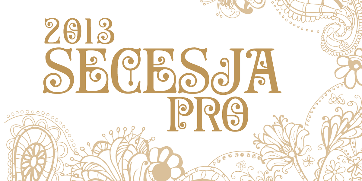 Secesja Pro, a Blackletter Font by GRIN3 (Nowak) (Photo 1 of 3)