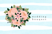 Peony Wedding Bouquet, an Illustration by hellopop design (Thumbnail 2 of 2)