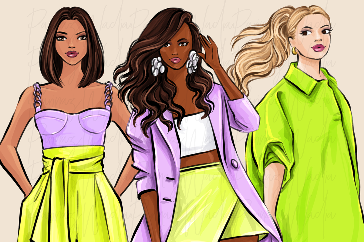 Fashion Girls 55 clipart png, an Illustration by Parinaz Wadia Design (Photo 9 of 11)