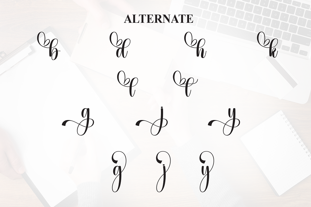 Hey Monday | Script Font, a Handwritten Font by Scratchones (Photo 7 of 9)