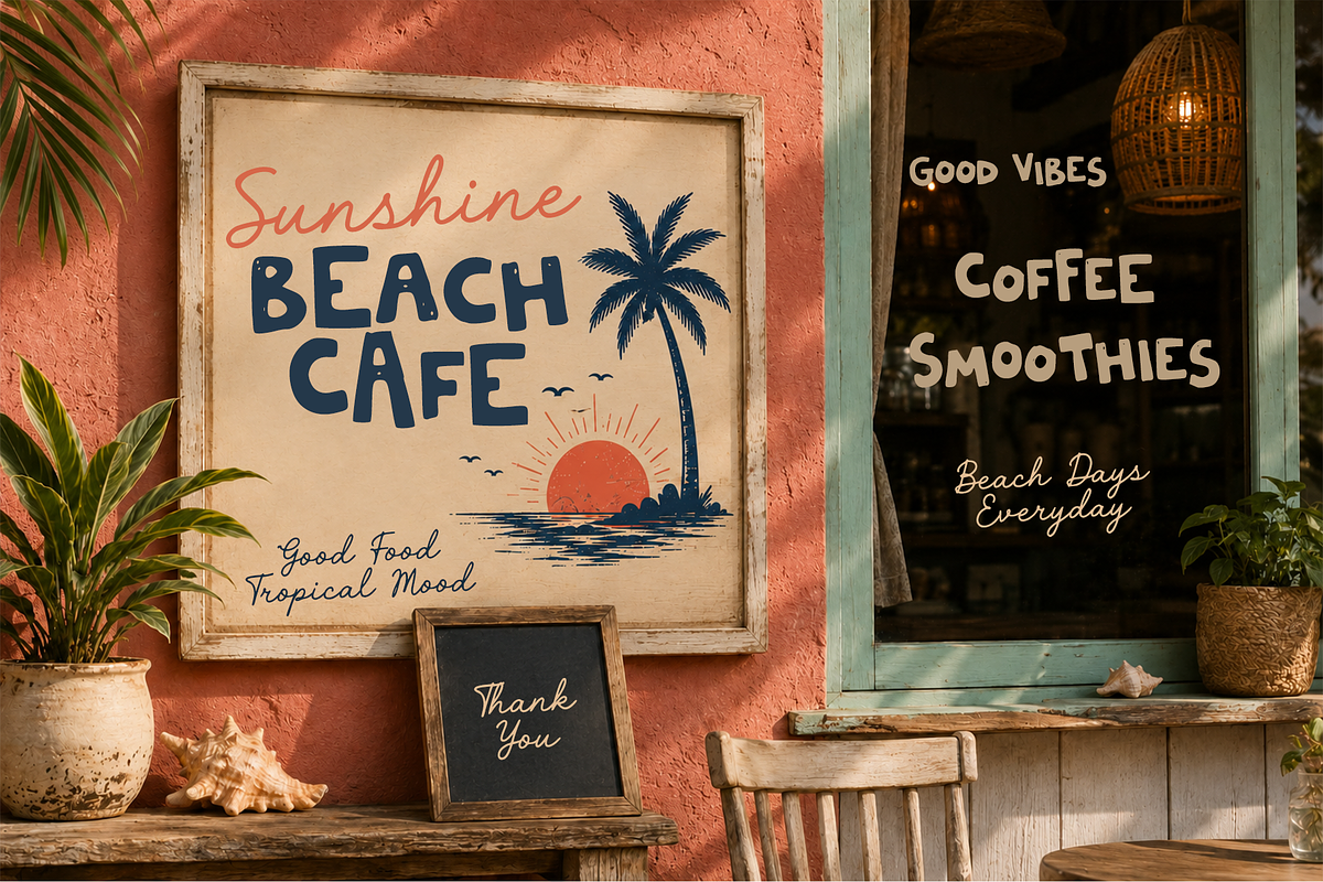 Sunshine Vacation Font Duo, a Handwritten Font by cocodesign (Photo 4 of 9)