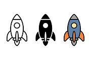 Rocket Icon Vector Design, a Solid Icon by Artonix (Thumbnail 2 of 2)