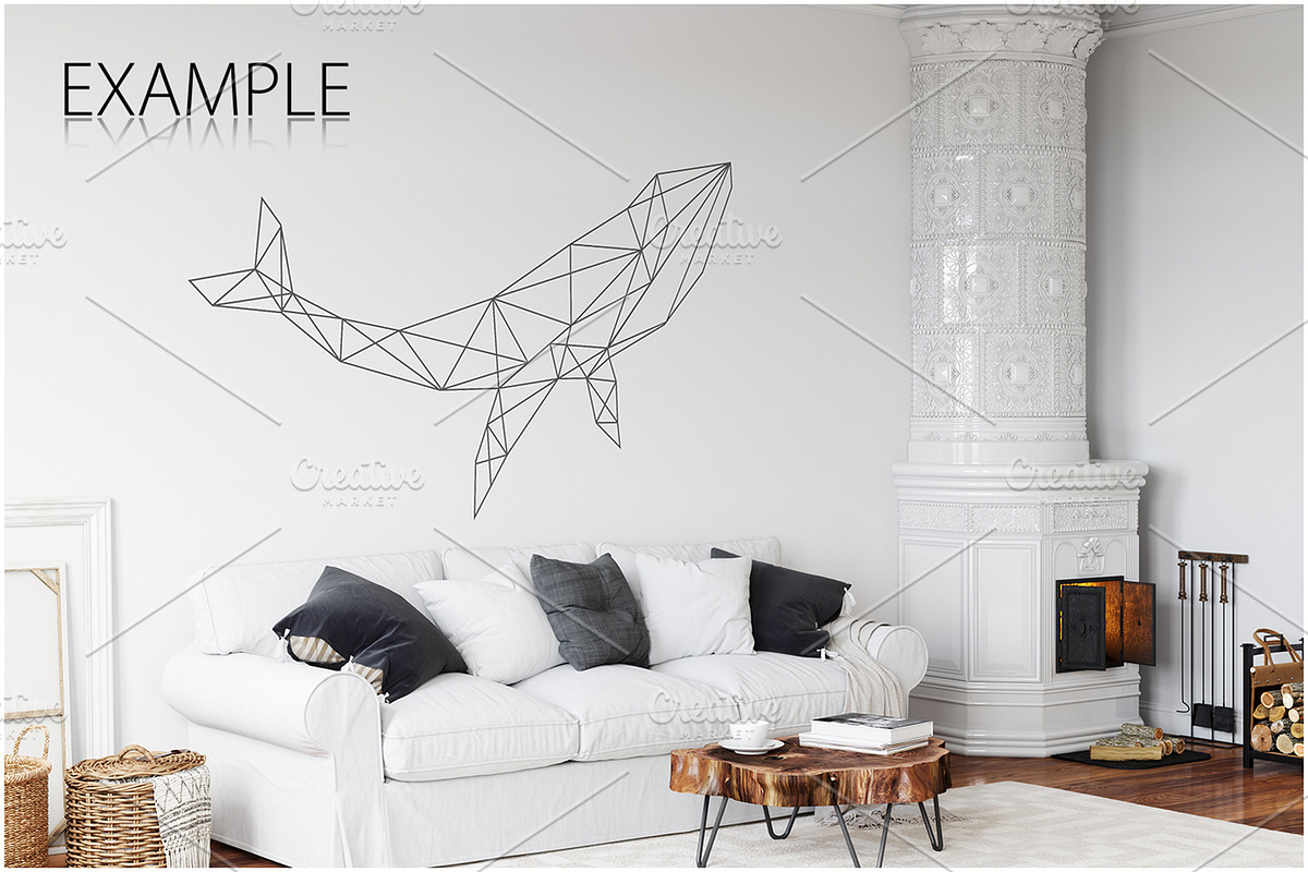 Frames & Walls Scandinavian Bundle-4, a Household Mockup by Yuri-U (Photo 8 of 38)