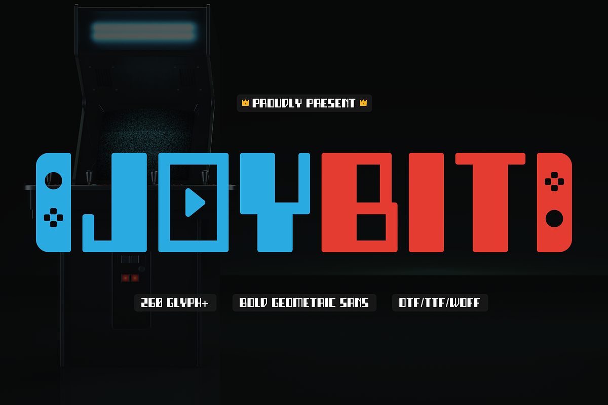 Joybit | Bold Geometric Sans, a Sans Serif Font by gracetype_studio (Photo 1 of 12)