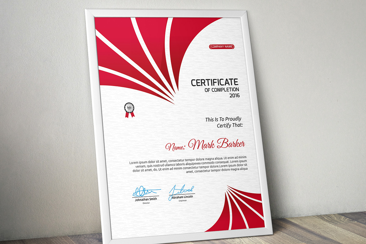 Certificate Word | PSD | AI, a Stationery Template by Curve Design (Photo 1 of 3)
