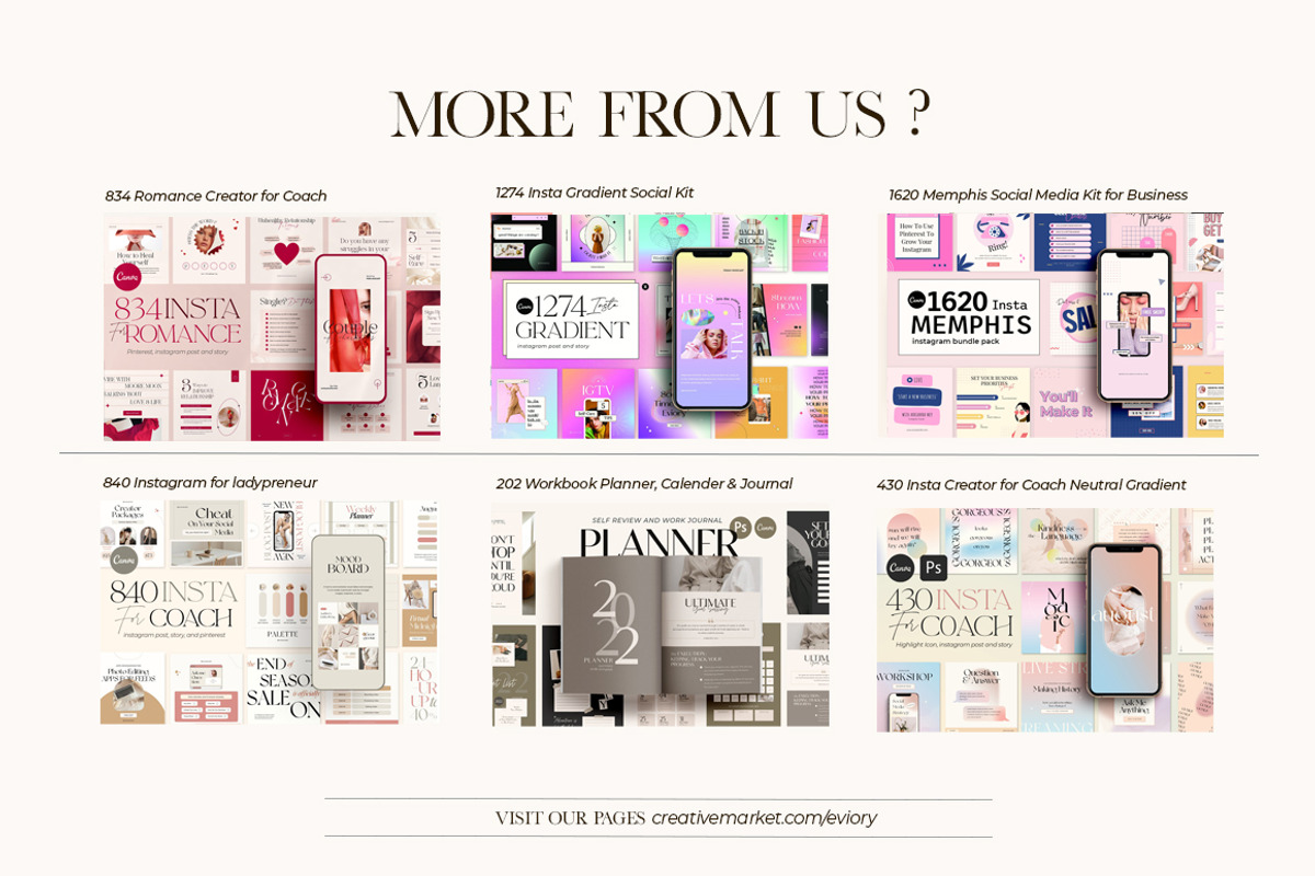 SALE WorkBook Creator Coach CANVA, a Magazine Template by Eviory (Photo 35 of 36)