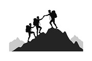 Adventure Hiking Silhouette Bundle, an Object Graphic by Designs_River (Thumbnail 16 of 16)