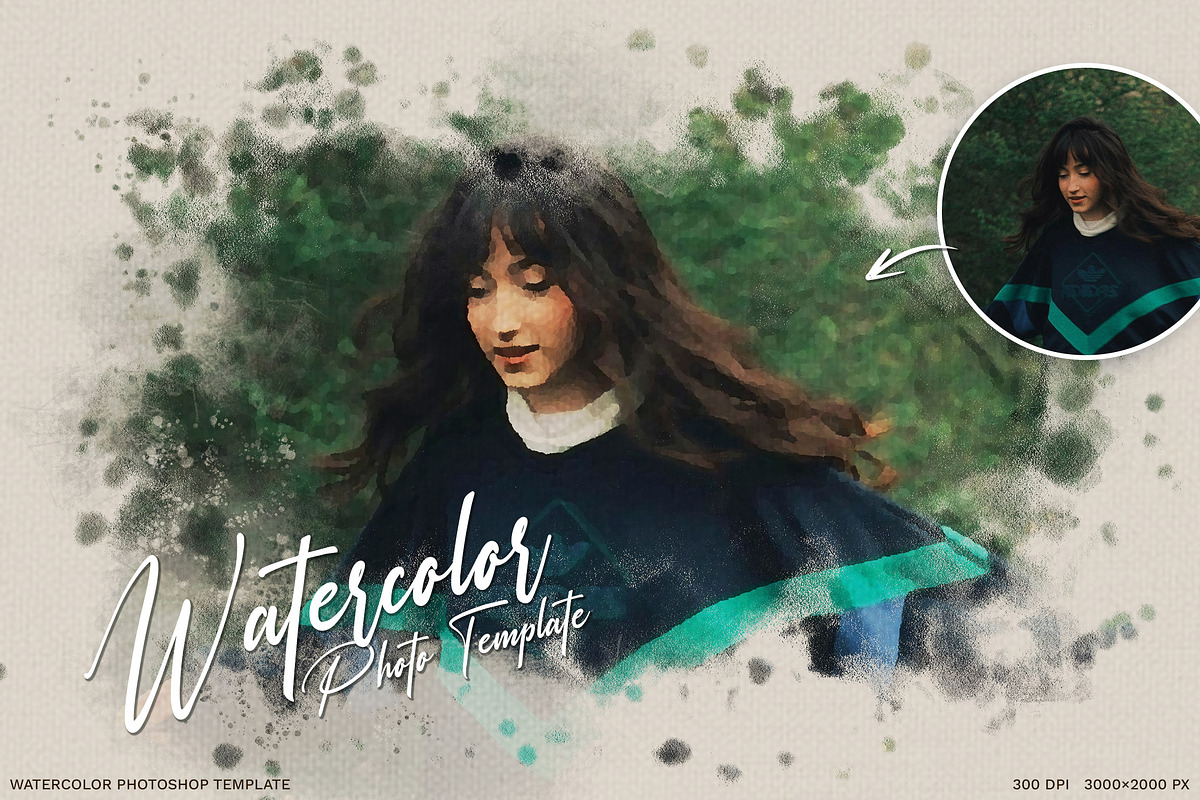 Watercolor Photo Effect, a Layer Style Add-On by Andrew Skoch Design (Photo 3 of 5)