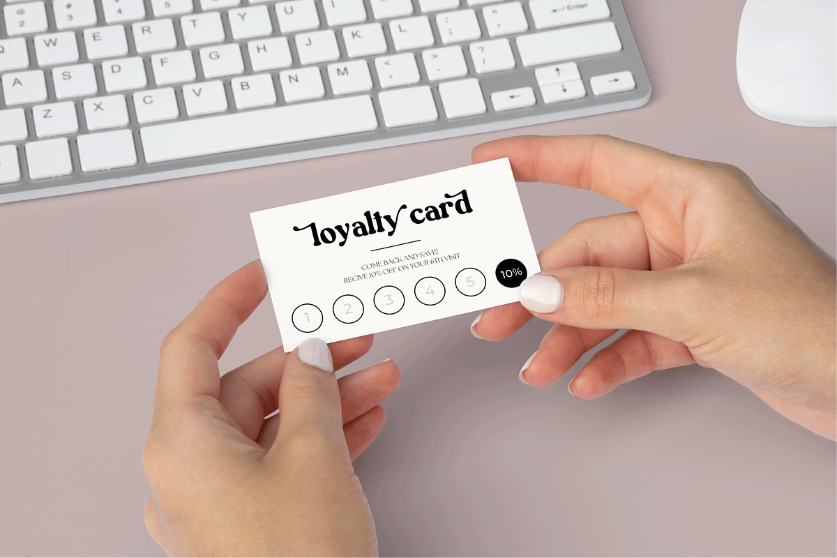 Retro Loyalty Card Canva Template, a Business Card Template by Hellohastore (Photo 5 of 9)