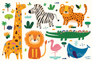 African animals baby collection, an Animal Illustration by MoleskoStudio (Thumbnail 1 of 13)