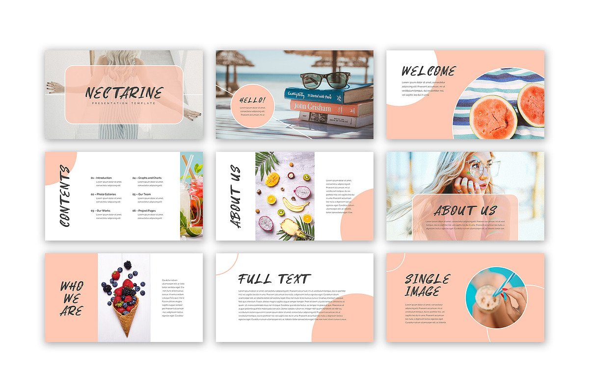 Nectarine Keynote Presentation, a Presentation Template by SlideStation (Photo 2 of 12)