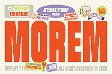 Morem Display Typeface