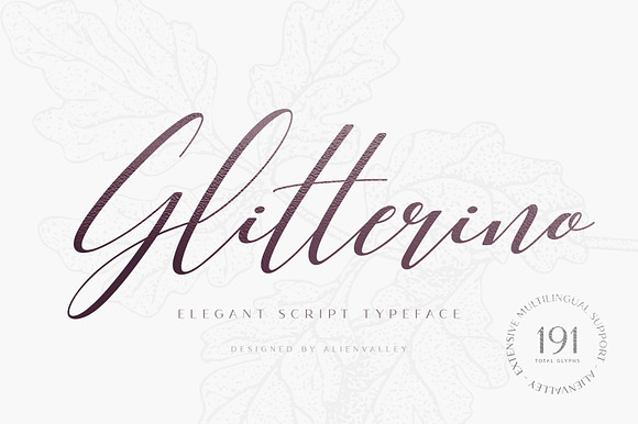 Glitterino Stylish Script Font