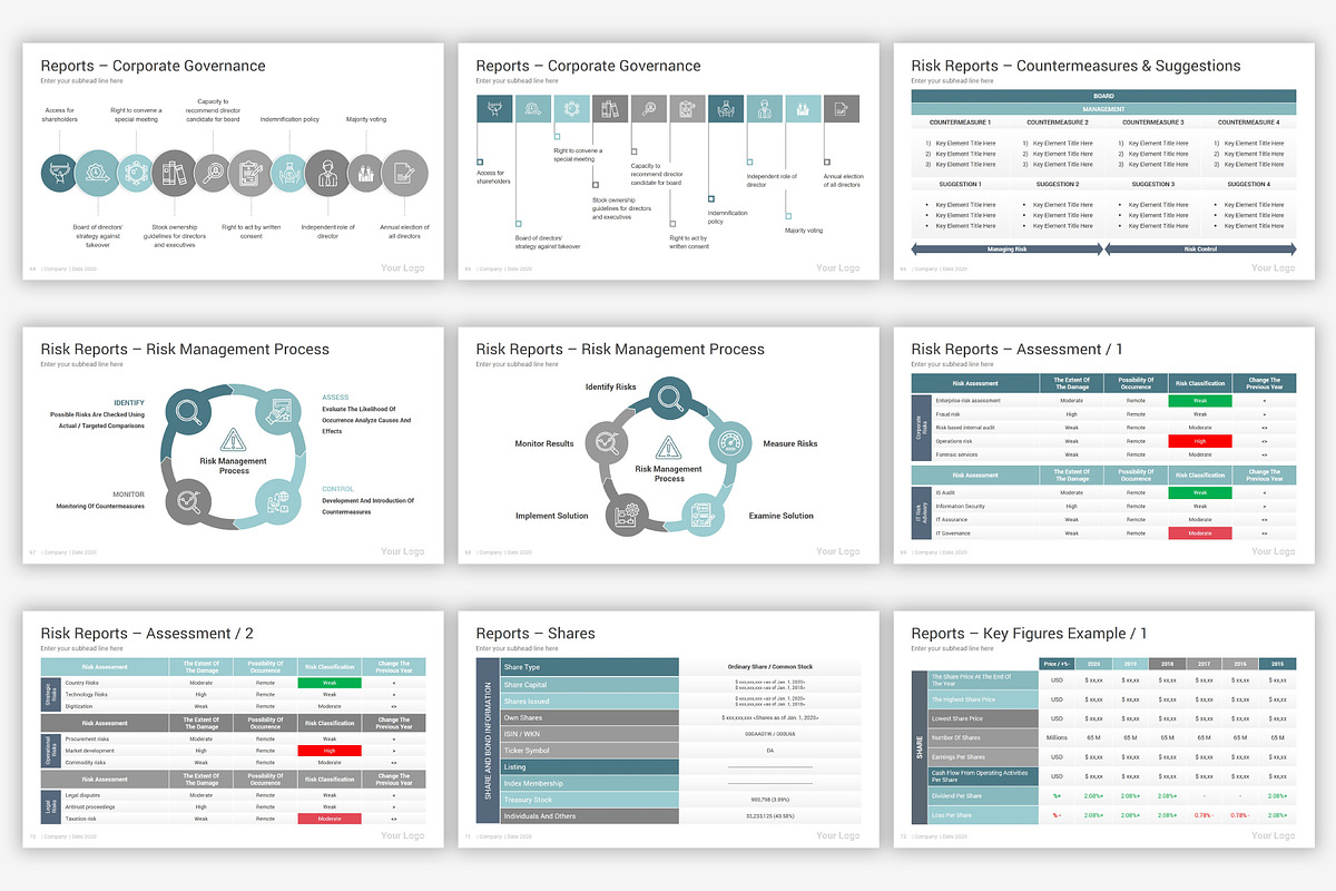 Annual Report PowerPoint Template, a Presentation Template by SlideOne (Photo 11 of 32)