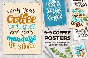 Coffee Lettering | Posters | Cards