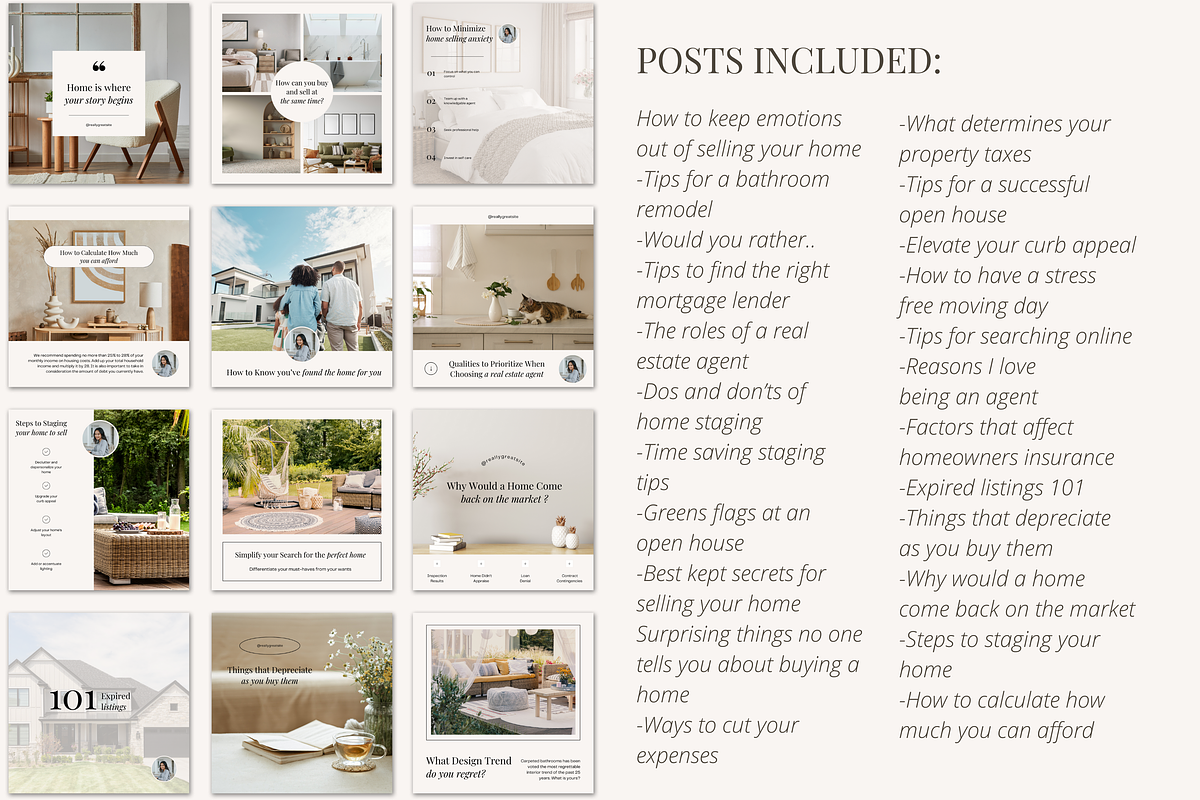 March Real Estate Posts & Captions, a Social Media Template by Marketing Templates Co. (Photo 7 of 10)