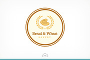 Bread & Wheat Logo Template, a Branding & Logo Template by Logo Heaven (Thumbnail 2 of 5)