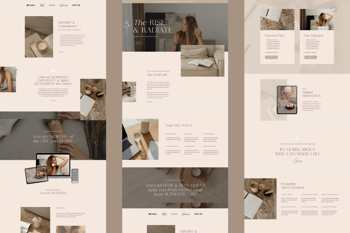 Showit Sales Page Template Coaches, a Websites & App Template by Starline Creative (Photo 5 of 7)