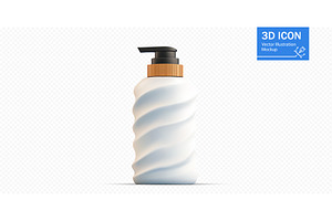 Unique white bottle design with a, an Object Illustration by ZinetroN