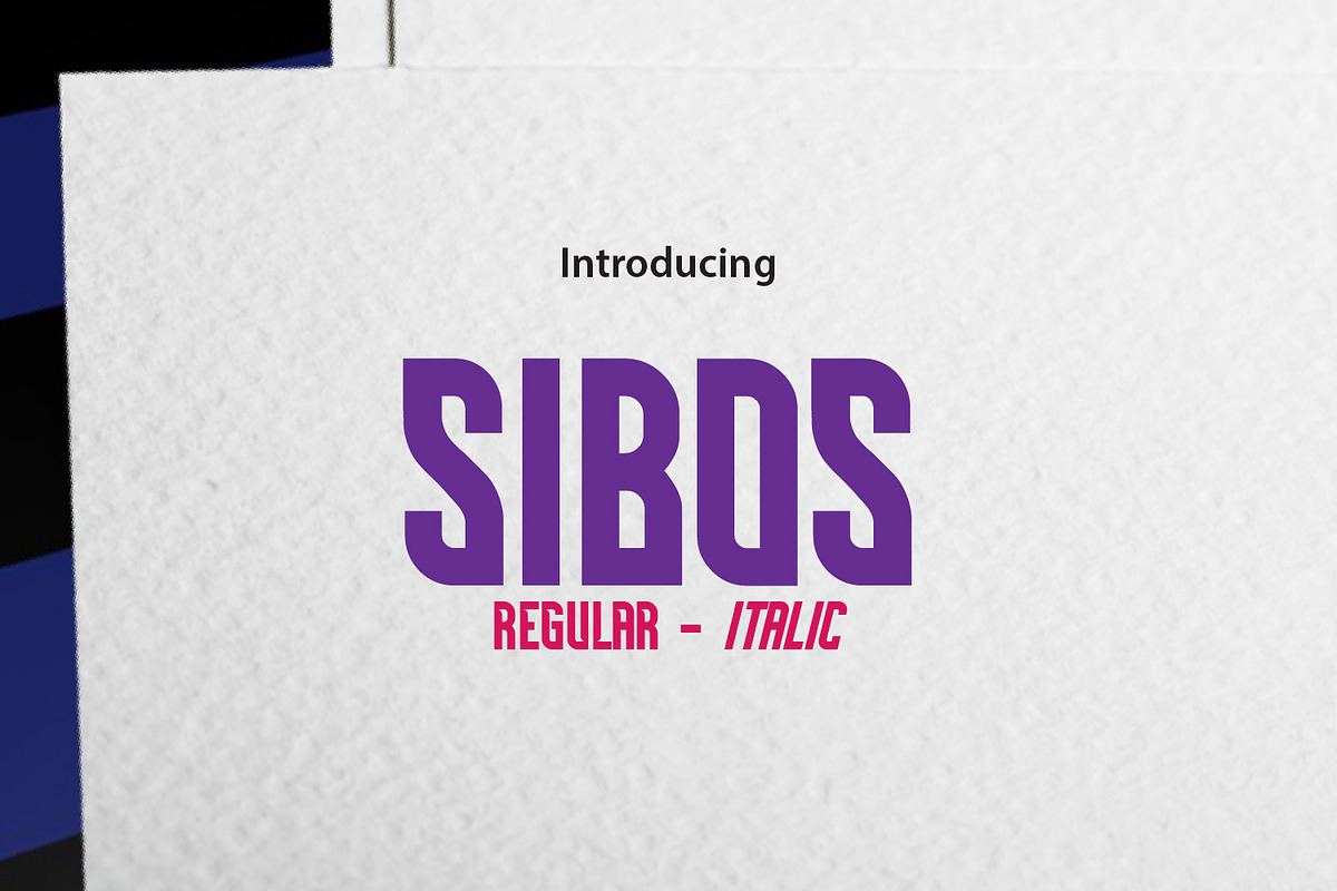 SIBOS, a Sans Serif Font by da_only_aan (Photo 1 of 6)