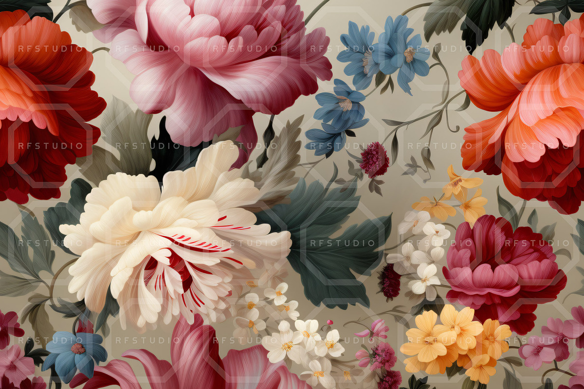 DREAMSCAPE FLORALS. Seamless Pack, a Texture Illustration by RefinedFantasyStudio (Photo 8 of 9)