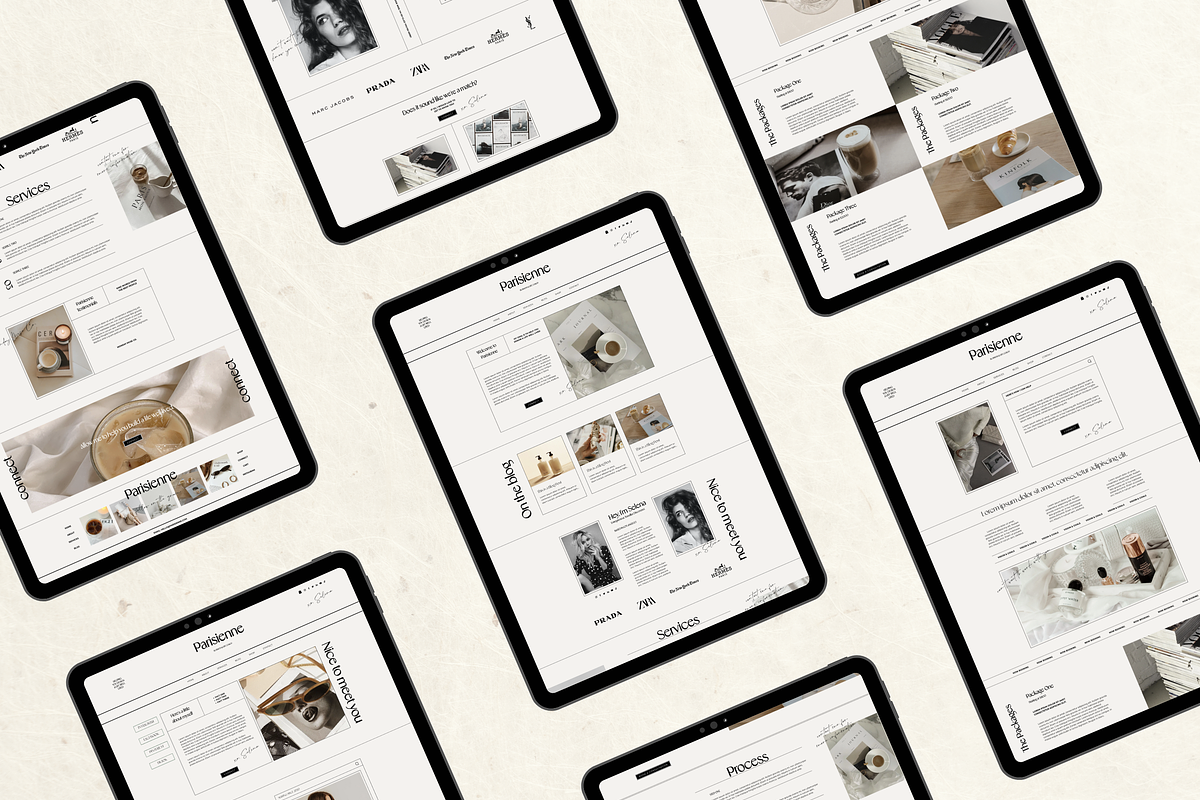 Wix Website Template Small Business, a Wix Template by Branding Babe Co. (Photo 3 of 10)
