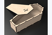 3D Coffin Box Laser Cutting Files, an Object Graphic by ThemeXDigital (Thumbnail 2 of 8)