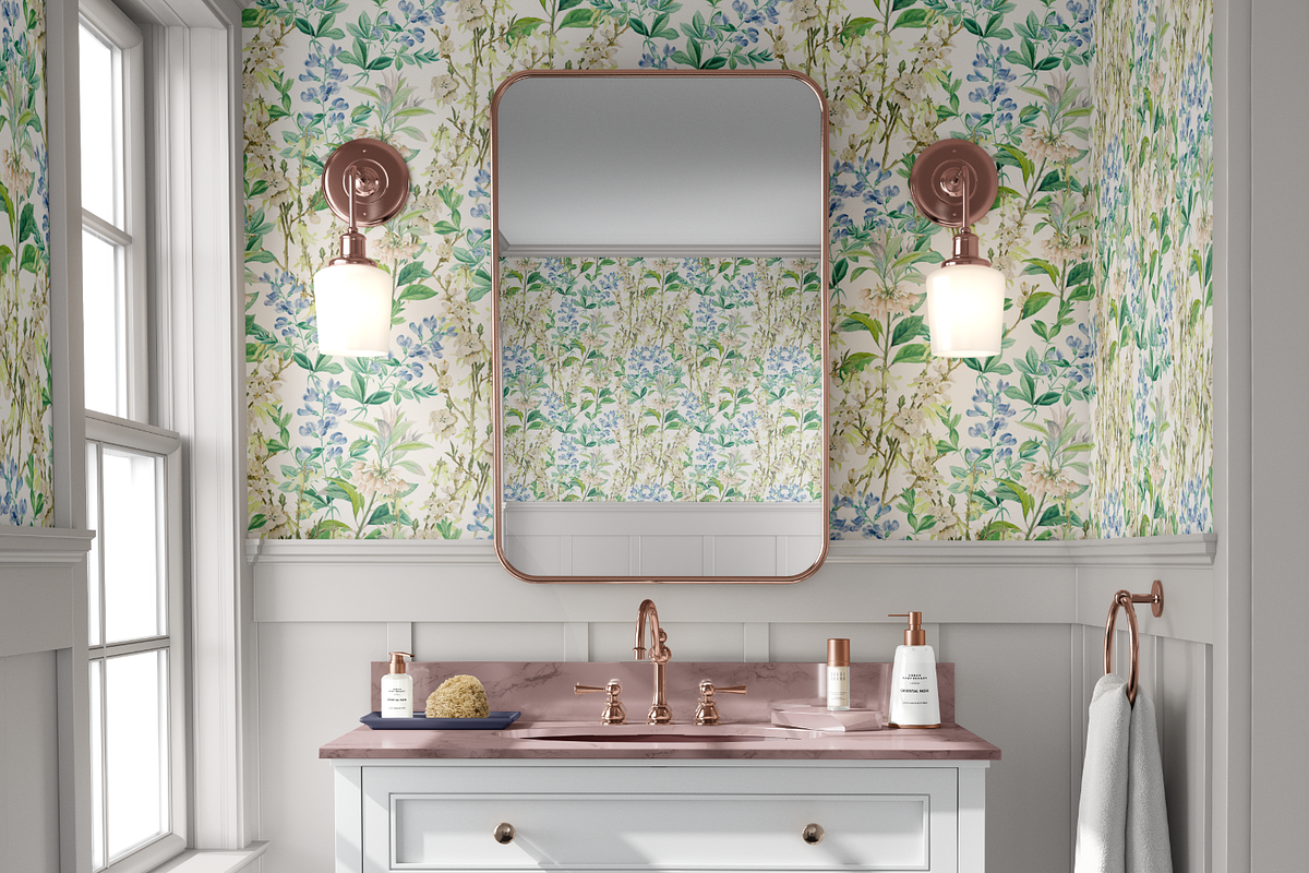 Spring Floral Wallpaper, a Wallpaper Graphic by MalyskaStudio