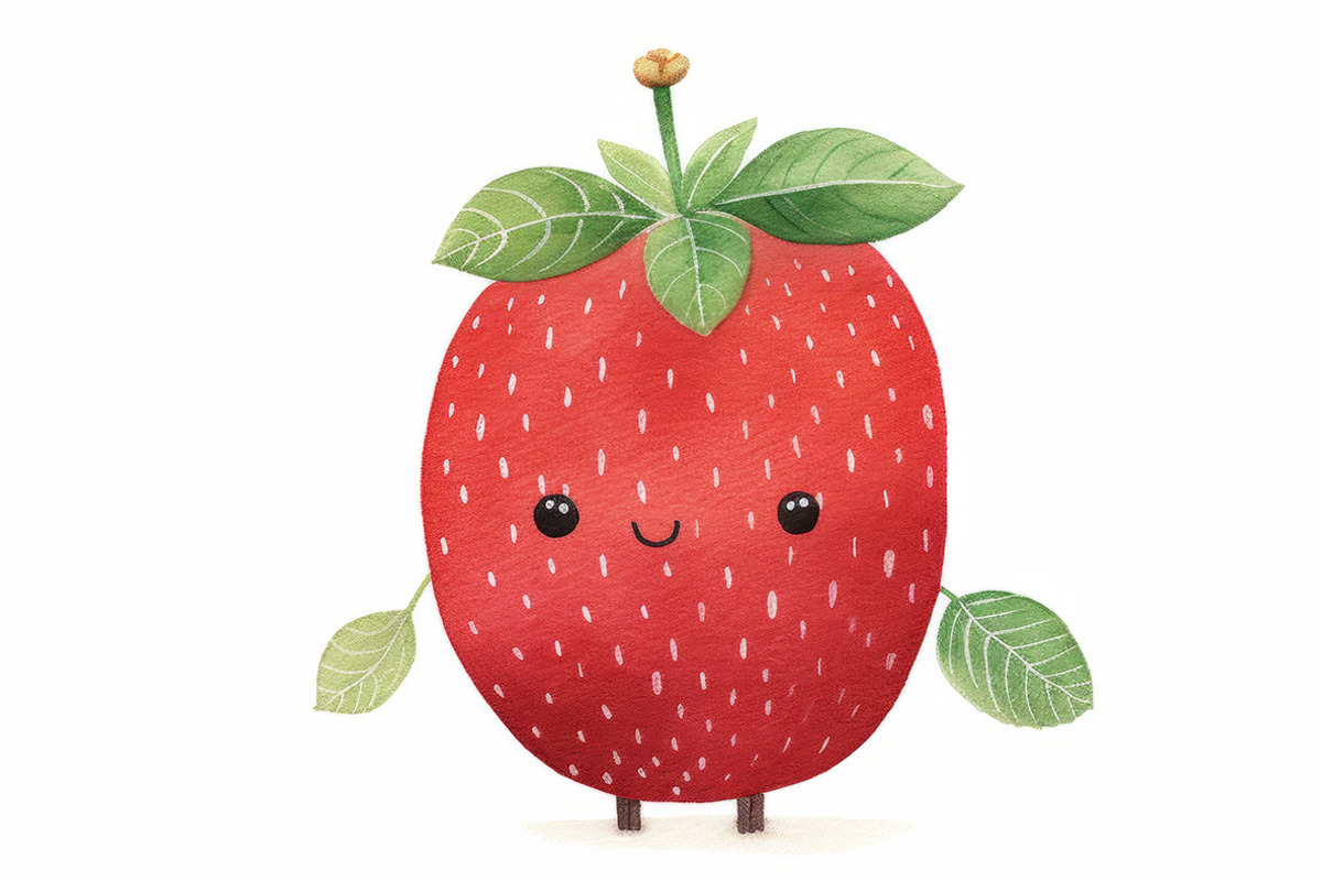 Cute fruits. 65 images, a Food Illustration by Handmadefont (Photo 7 of 13)