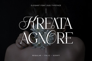 Kreata Agnore - Font Duo