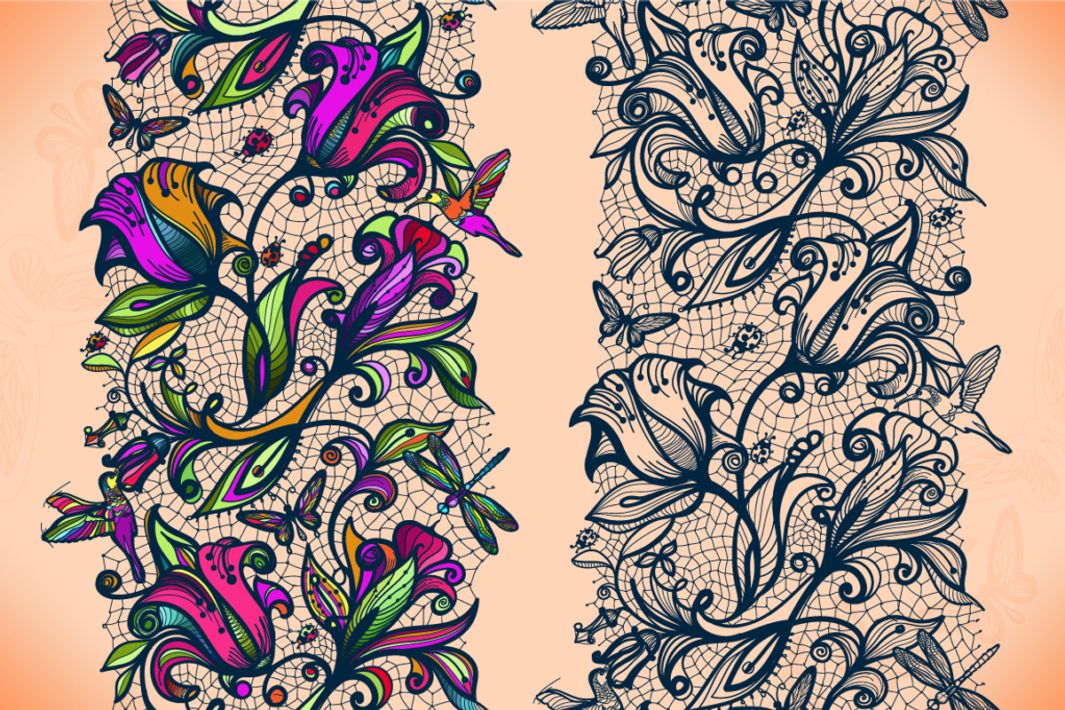 Lace seamless pattern, a Pattern Graphic by Vikpit (Photo 3 of 4)