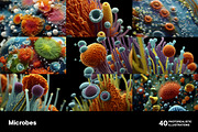 Microbes. 40 images, a Healthcare Illustration by Handmadefont (Thumbnail 4 of 11)