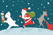 Santa and Co, an Animal Illustration by MeadowFox (Thumbnail 5 of 7)