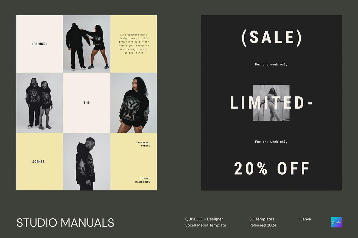 QUISELLE - Designer Socmed Template, a Social Media Template by Studio Manuals (Photo 1 of 8)