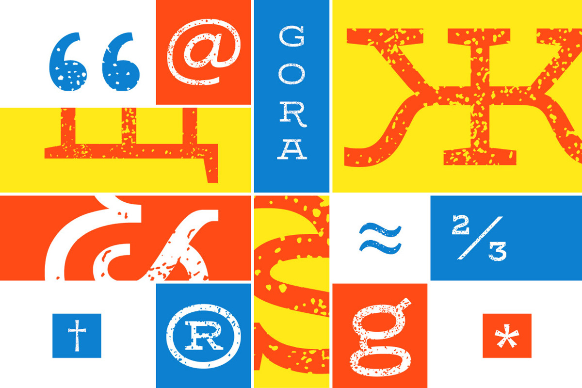 Gora Rough, a Slab Serif Font by Russian Fonts (Photo 9 of 9)