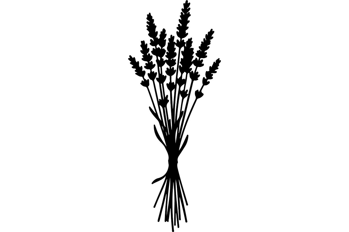 Lavender Flower Silhouette, an Object Graphic by Designer_Momina (Photo 3 of 20)