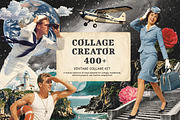 Vintage Collage Creator 400+ Assets, an Object Graphic by DreamoraArt (Thumbnail 1 of 18)