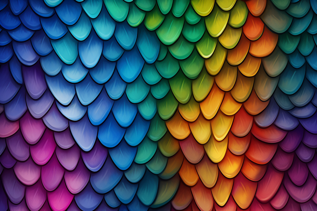 Dragon Scales Pattern, a Pattern Graphic by Printable Treasure (Photo 5 of 6)
