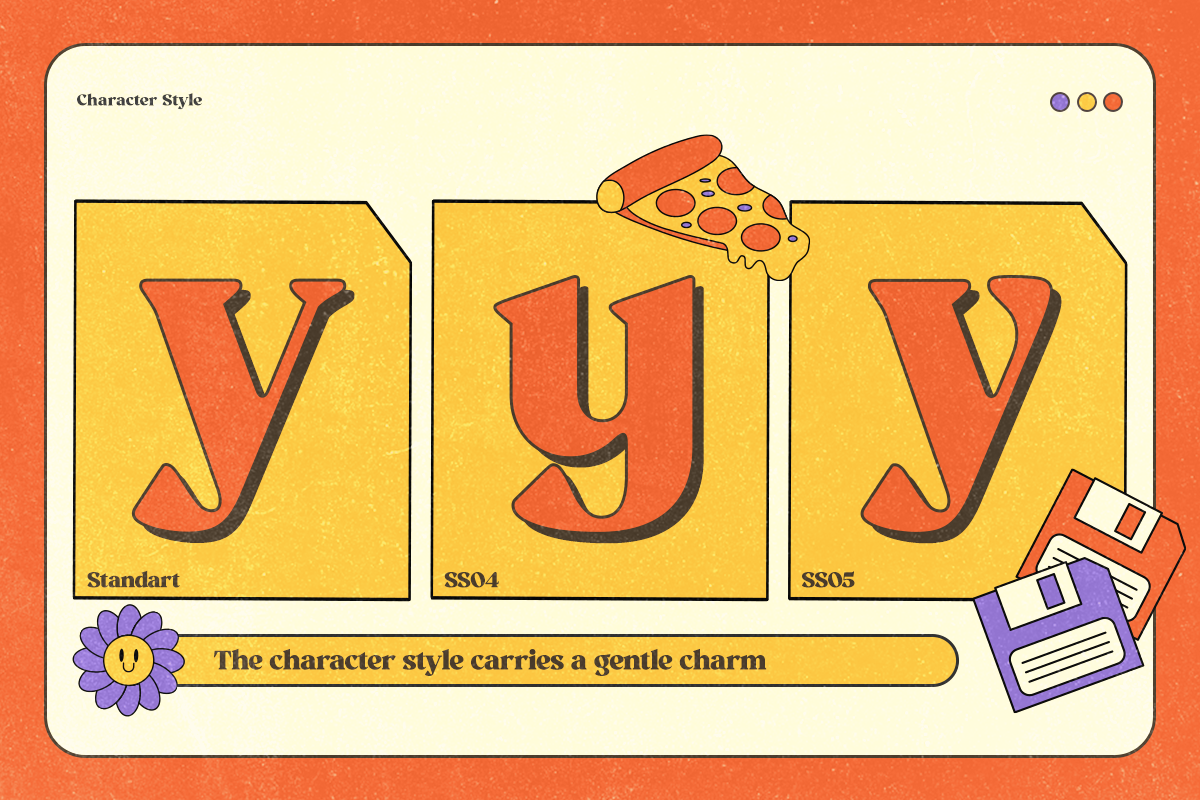 GC Milky Shine - 80's Serif Retro, a Serif Font by Glyphonic (Photo 9 of 15)