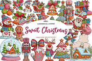 sweet christmas clipart, an Illustration by CreationArt (Thumbnail 1 of 7)