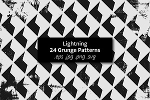 Lightning - 24 Grunge Patterns