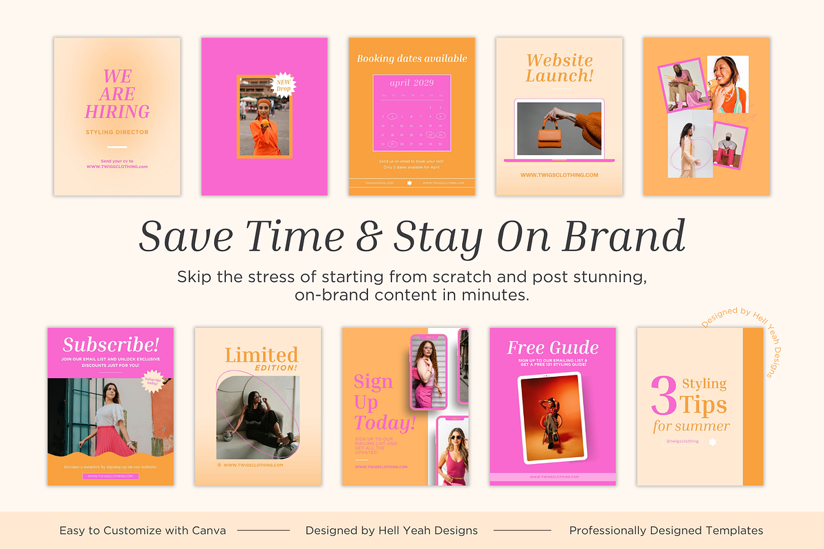 Trendsetter Instagram Post Templtes, a Social Media Template by Hell Yeah Designs (Photo 5 of 7)